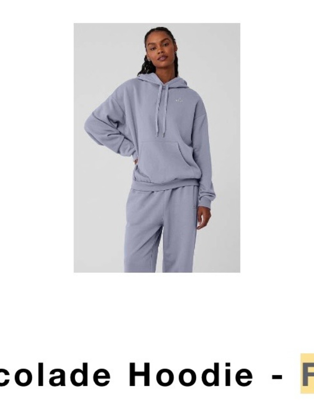 Alo Yoga Accolade Hoodie in Fog